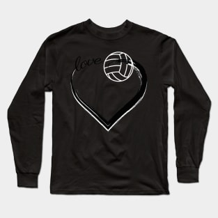 Cute Volleyball Gifts, Love Volleyball Long Sleeve T-Shirt